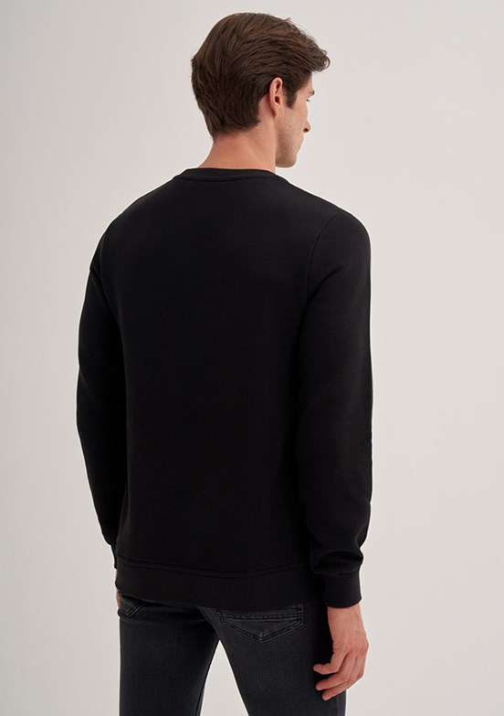 Cazador Siyah Erkek 3 İplik Sweatshirt