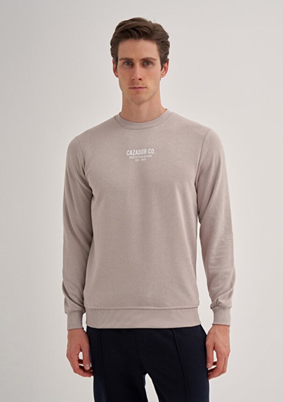 CAZADOR CAZ 5242 - 24KCEEO05242 Erkek Gri 3 İplik Sweatshirt
