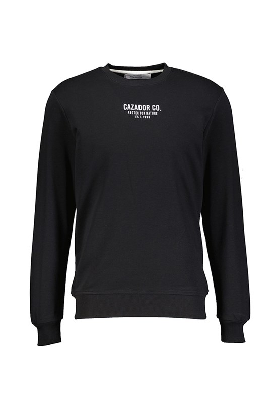 CAZADOR Siyah Erkek 3 İplik Sweatshirt