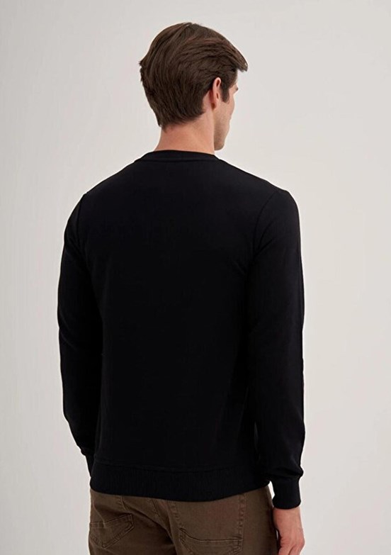 CAZADOR CAZ 5242 - 24KCEEO05242 Erkek Siyah 3 İplik Sweatshirt
