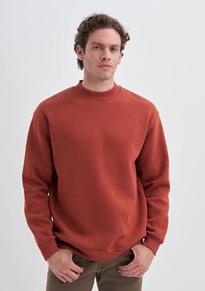 CAZADOR CAZ 5249 - 24KCEEO05249 Erkek Turuncu 3 İplik Sweatshirt