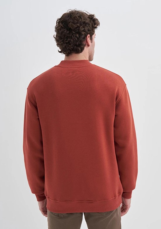 CAZADOR CAZ 5249 - 24KCEEO05249 Erkek Turuncu 3 İplik Sweatshirt
