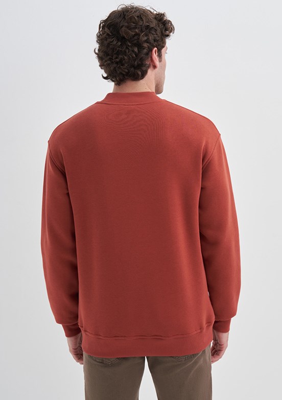 Cazador Turuncu Erkek 3 İplik Sweatshirt