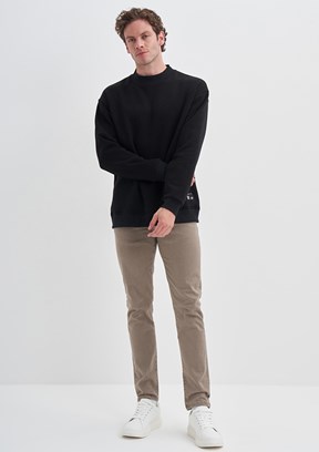 CAZADOR Siyah Erkek 3 İplik Sweatshirt