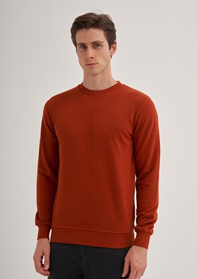 CAZADOR CAZ 5610 - 24KCEEO05610 Erkek Kahverengi 3 İplik Sweatshirt