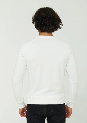 CAZADOR Beyaz Erkek 3 İplik Sweatshirt
