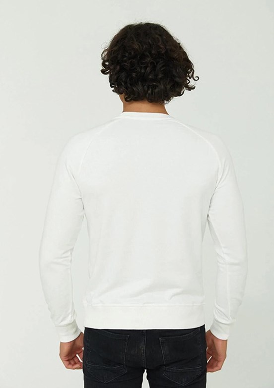 CAZADOR Beyaz Erkek 3 İplik Sweatshirt