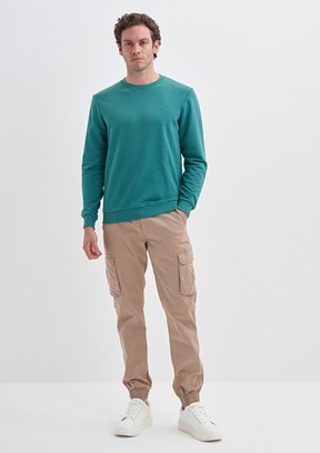 Cazador Yeşil Erkek 3 İplik Sweatshirt