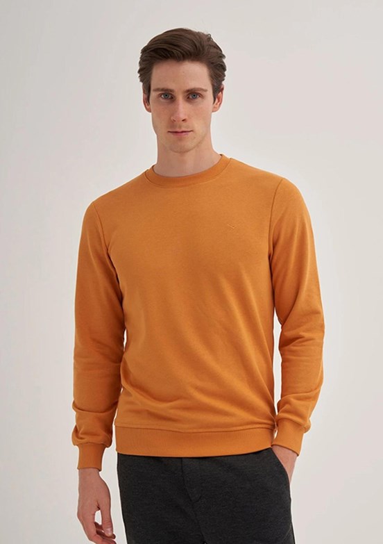 CAZADOR CAZ 5610 - 24KCEEO05610 Erkek Turuncu 3 İplik Sweatshirt