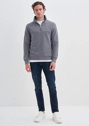 Cazador Antrasit Erkek 3 İplik Sweatshirt