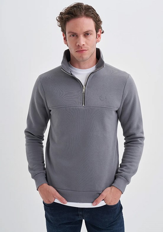 Cazador Antrasit Erkek 3 İplik Sweatshirt