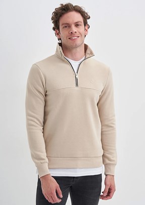 Cazador Bej Erkek 3 İplik Sweatshirt