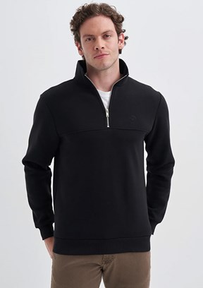 Cazador Siyah Erkek 3 İplik Sweatshirt