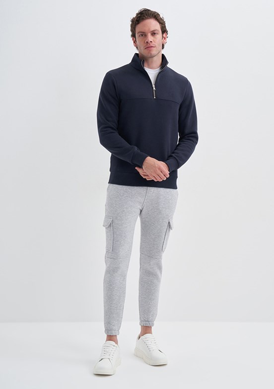 Cazador Lacivert Erkek 3 İplik Sweatshirt