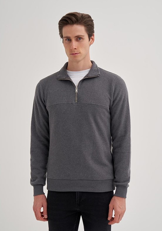 CAZADOR CAZ 5623 - 24KCEEO05623 Erkek Antrasit Slim Sweatshirt