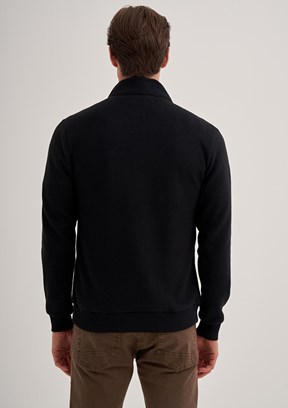 Cazador Siyah Erkek Slim Sweatshirt