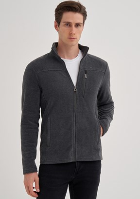 CAZADOR Antrasit Erkek Polar Sweatshirt
