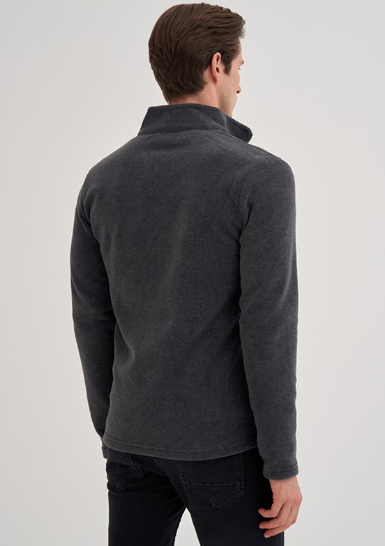 CAZADOR Antrasit Erkek Polar Sweatshirt