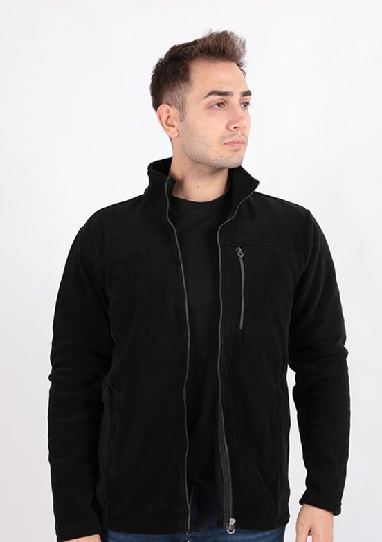 CAZADOR CAZ 5633 - 24KCEEO05633 Erkek Siyah Polar Sweatshirt