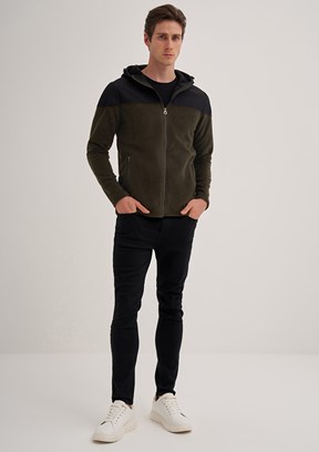 Cazador Yeşil Erkek Polar Sweatshirt