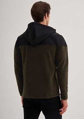 Cazador Yeşil Erkek Polar Sweatshirt