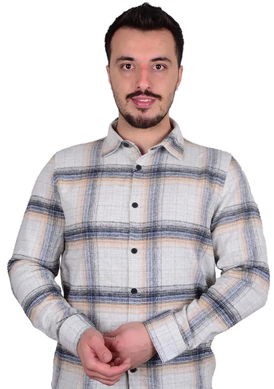 Cazador Bej Erkek Oduncu Gömlek