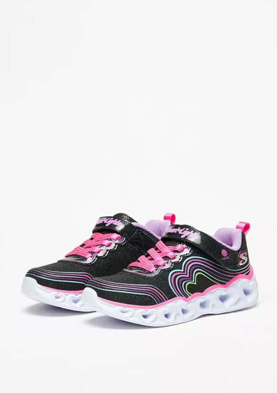 Skechers Siyah Kız Çocuk Heart Lights - Retro Hearts Casual Ayakkabı