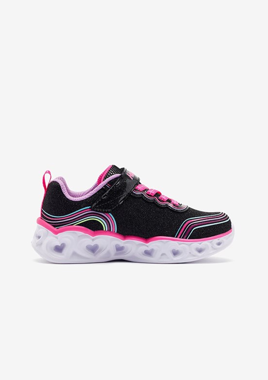 Skechers Siyah Kız Çocuk Heart Lights - Retro Hearts Casual Ayakkabı