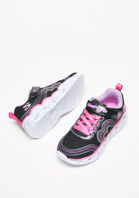 Skechers Siyah Kız Çocuk Heart Lights - Retro Hearts Casual Ayakkabı