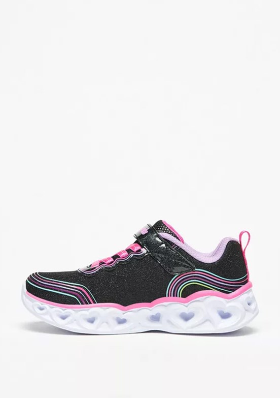 Skechers Siyah Kız Çocuk Heart Lights - Retro Hearts Casual Ayakkabı