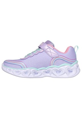 Skechers Mor Kız Çocuk Heart Lights - Retro Hearts Casual Ayakkabı