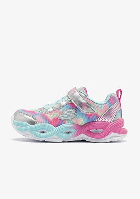 Skechers Gri Kız Çocuk Twisty Glow - Sorbet Swirl Casual Ayakkabı