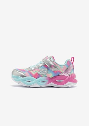 Skechers Gri Kız Çocuk Twisty Glow - Sorbet Swirl Casual Ayakkabı