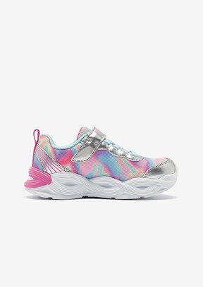 Skechers Gri Kız Çocuk Twisty Glow - Sorbet Swirl Casual Ayakkabı