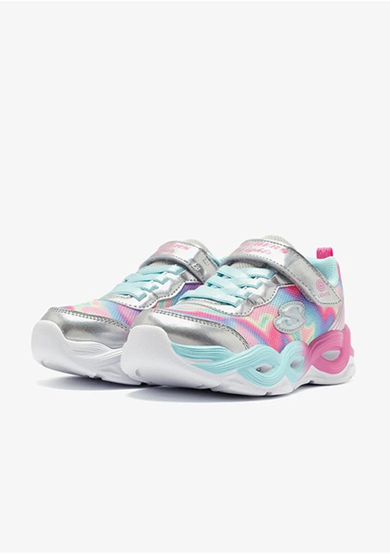 Skechers Gri Kız Çocuk Twisty Glow - Sorbet Swirl Casual Ayakkabı