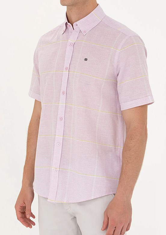 U.S. Polo Assn Beyaz Erkek Kısa Kol Gömlek