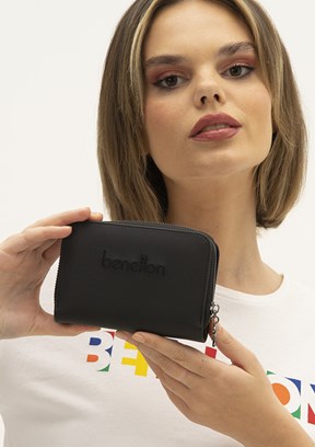 BENETTON Siyah Kadın Cüzdan