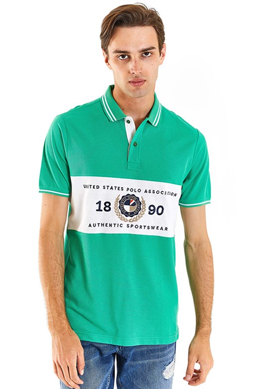 U.S. Polo Assn Yeşil Erkek Regular T-Shirt