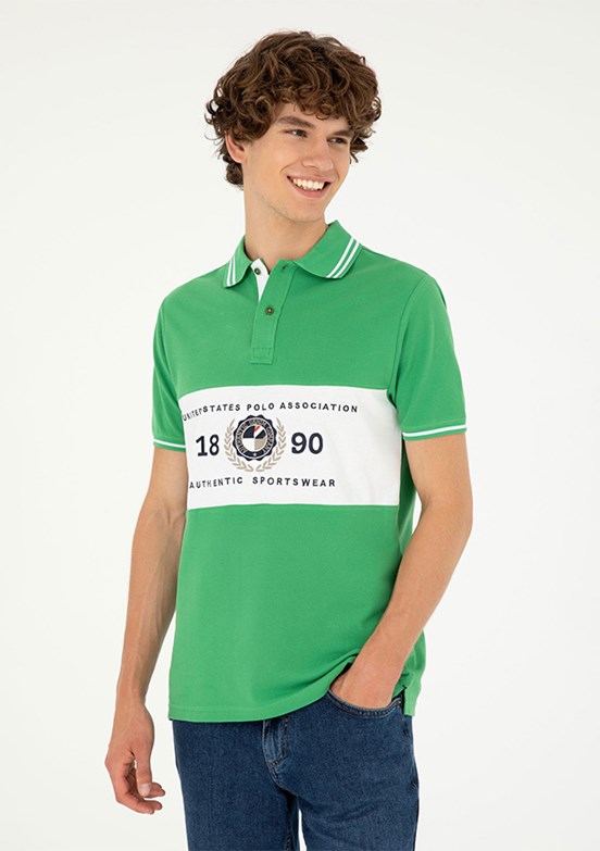 U.S. Polo Assn Yeşil Erkek Regular T-Shirt
