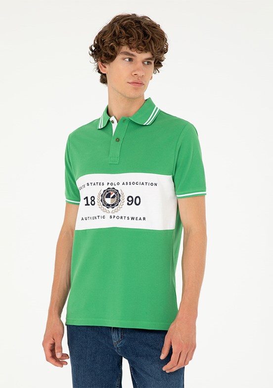 U.S. Polo Assn Yeşil Erkek Regular T-Shirt
