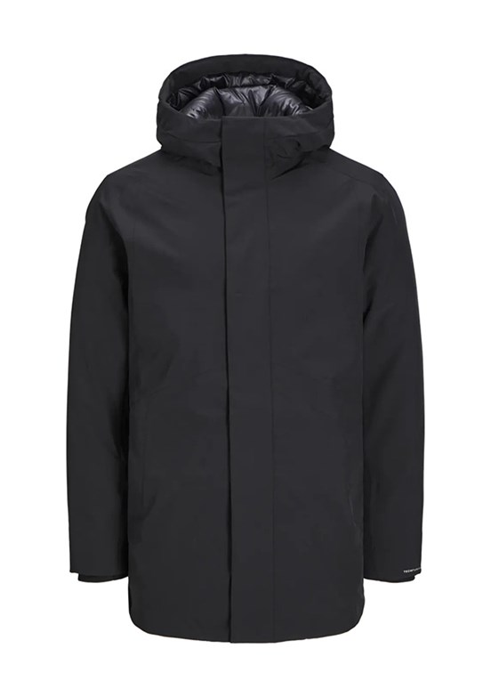 JACK JONES Siyah Erkek Parka Mont