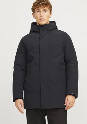 JACK JONES Siyah Erkek Parka Mont