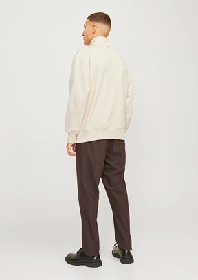 JACK JONES Beyaz Erkek Baskılı Sweatshirt
