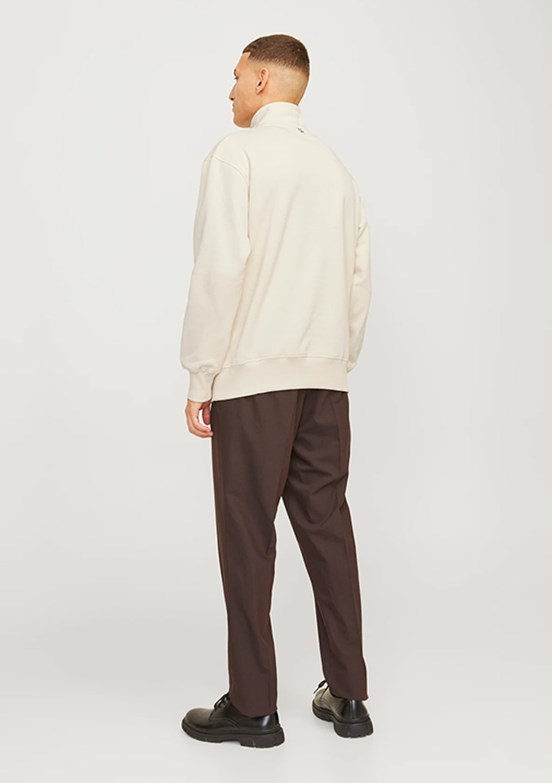 JACK JONES Beyaz Erkek Baskılı Sweatshirt
