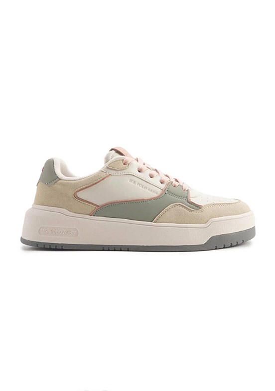 US POLO ASSN Bej Kadın Sneaker Ayakkabı