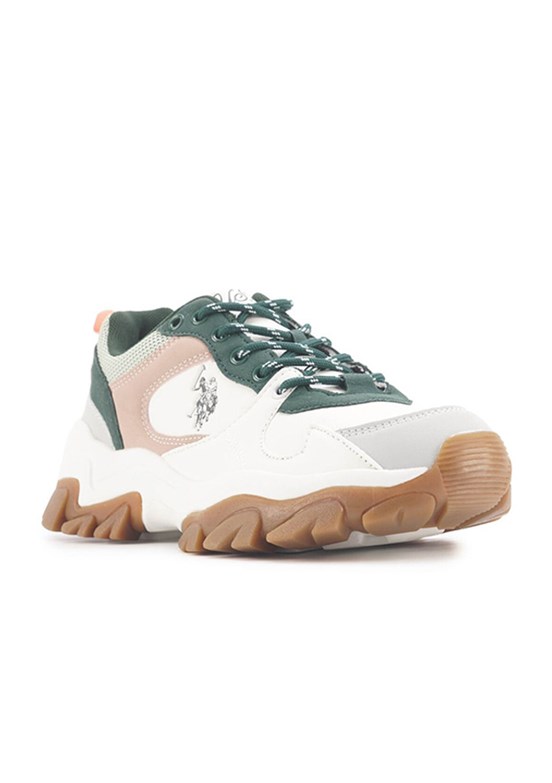 US POLO ASSN 4F TRACKY 4PR Beyaz Kadın Sneaker Ayakkabı