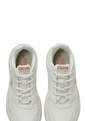 US POLO ASSN - 4W MARTHA 4PR Kadın Beyaz Sneaker Ayakkabı