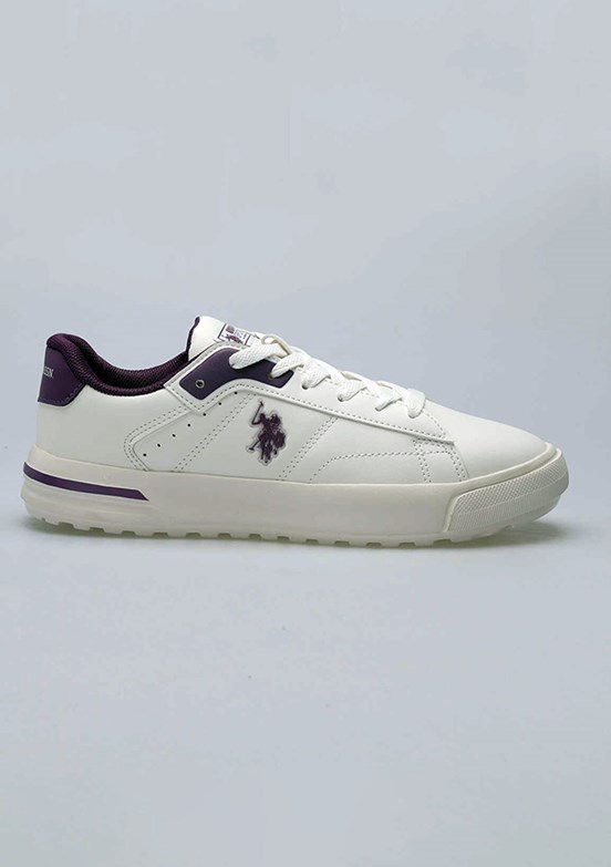 US POLO ASSN - 4W MANGO WMN 4PR Kadın Kırık Beyaz Sneaker Ayakkabı