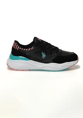 US POLO ASSN - 4W BLOSSOM 4PR Kadın Siyah Sneaker Ayakkabı