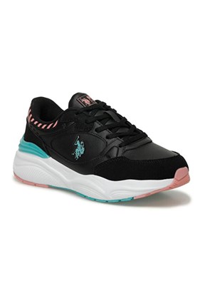 US POLO ASSN - 4W BLOSSOM 4PR Kadın Siyah Sneaker Ayakkabı